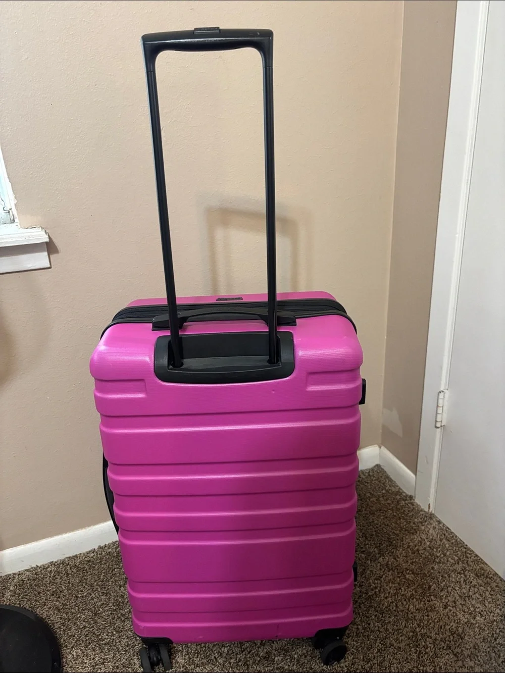 Durable Hardshell Spinner Suitcase - PINK